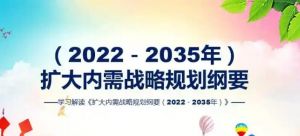 擴大內需戰略規劃綱要