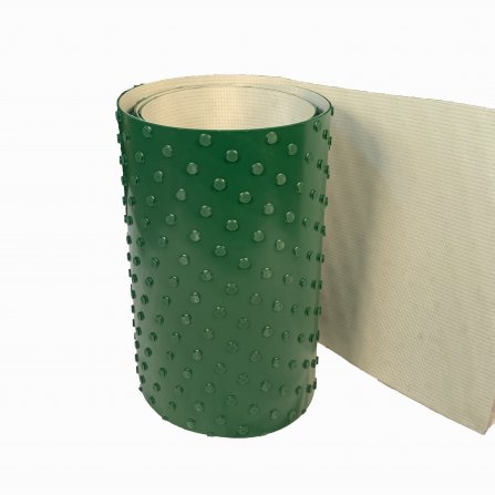 定製工業皮帶傳輸傳送帶輕型綠色環形防滑圓釘草紋條紋花紋PVC輸送帶